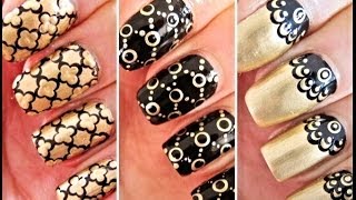 3 Easy Nail Art for Beginners Using a Dotting Tool [upl. by Nitsua]