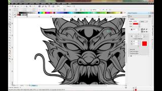 Dragon Illustration CorelDraw Timelapse [upl. by Bealle330]