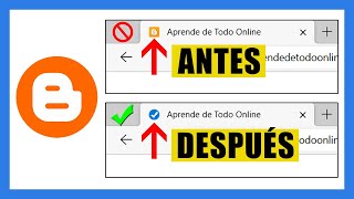 Cómo Cambiar el Favicon en Blogger  Cómo Cambiar el Icono de la Pestaña de Blogger [upl. by Dey127]