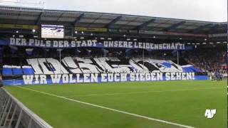 DSC Arminia Bielefeld  VFL Osnabrück Choreo [upl. by Naujek]