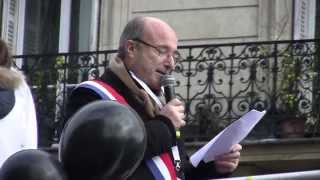 Intervention de Jacques Bompard à la marche pour la vie 2015 [upl. by Wenoa577]