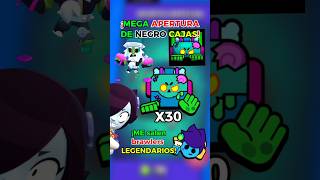 ¡ABRO 30 NEGROCAJAS en BRAWL STARS🤑🤑💀💀 bs shorts supercell brawlstars gaming megabox [upl. by Emilee484]