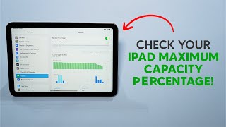 2024 How to Check ANY iPad Battery Health [upl. by Reppep]