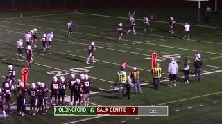 Sauk Centre Football vs Holdingford [upl. by Adlesirg]