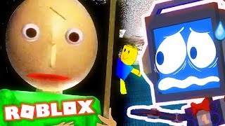 BALDI IN ROBLOX  Baldis Basics in Education and Learning Weird School Horror Game [upl. by Naitsabas]