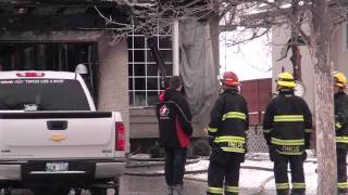 Thursday morning fire at North Kildonan home [upl. by Odrautse528]