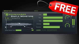 【Limited Time Free】Best Free VST Plugin for Vocal FX amp Mixing Dehumaniser Simple Monsters Krotos [upl. by Gardie]