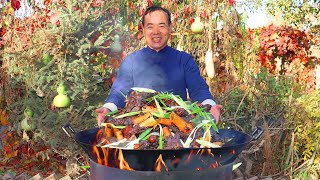 Best Way to Enjoy the Bone Marrow 60 Lamb Bones Braised for the Half Day  Uncle Rural Gourmet [upl. by Budge741]