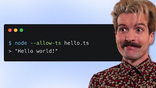 Node FINALLY Supports TypeScript [upl. by Ingham347]
