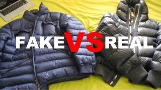 FAKE VS REAL MONCLER SKI JACKET COMPARISON REVIEW  SIDE BY SIDE [upl. by Tamberg]