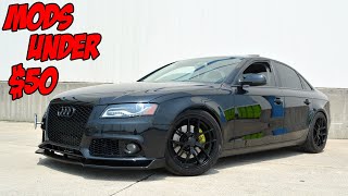 Mods Under 50 For Your Audi A4S4 B8 [upl. by Roz]