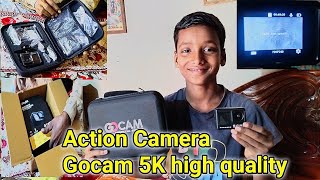 Action Camera Gocam 5K high quality [upl. by Almeria]