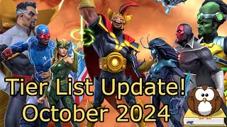 The Tier List Updated  October 2024  MCOC [upl. by Arret943]