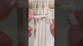 TUTORIAL Macrame BasicKnots series7 Double Half Hitch Vertical macrame tutorial diy inspiration [upl. by Ahsinehs]