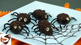 Dolci di Halloween ragnetti per bambini  ricette dolci Halloween candy recipes [upl. by Bascomb576]