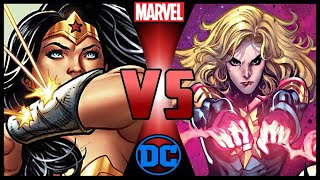 Wonder Woman VS Captain Marvel DC VS MARVEL [upl. by Emlen]