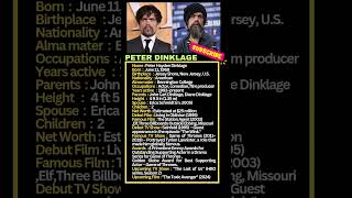 How Peter Dinklage aka our tyrion lannister became an actor [upl. by Oler327]