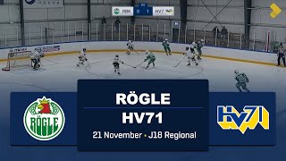 HIGHLIGHTS  Rögle  HV71  J18 Regional [upl. by Kacey]