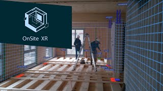 OnSiteXR with spatial computing on HoloLens 2  construction sites visualized in Mixed Reality [upl. by Eetsud]