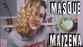 JE TESTE LE MASQUE A LA MAÏZENA  recette  résultat [upl. by Eisej]