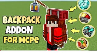 Backpack mod for Minecraft pe [upl. by Melita]