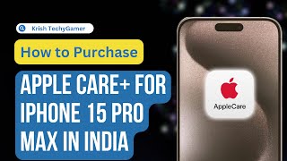 How to Purchase AppleCare for iPhone 15 ProPro Max in India  Live Purchase Guide in Hindi [upl. by Kilby551]