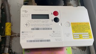 How to get a meter reading on a Landis GYR Gas Meter [upl. by Settle]