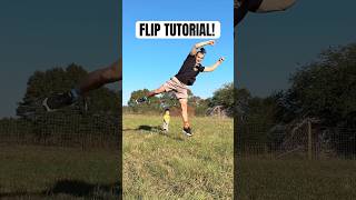 HOW TO “FRISBEE” FLIP IN 3 STEPS 🤯 [upl. by Nyrrad]