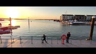 A beautiful Brightlingsea Autumn sunset shot on HoverAir X1 Pro 4K [upl. by Etteniotnna]