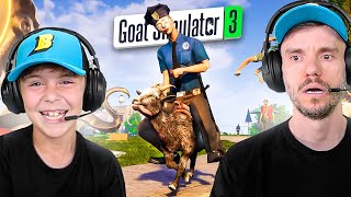 CUIDADO COM A POLICIA NO GOAT SIMULATOR 3  Brancoala Games [upl. by Lorianne]