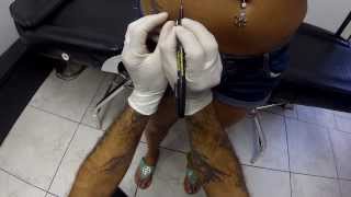 Microdermal Piercing Body Piercing By Crea ZEdge Tattoo amp Body Piericng Sarasota FL [upl. by Pitzer]