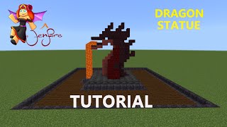 Minecraft Dragon Build Tutorial Nether Statues [upl. by Iggy]