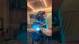 Arccaptain Mig 200 multi process welder welding 316 in mig mode [upl. by Christianna]