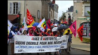 VIDÉO Grève du 1er octobre  Blois Vendôme Romorantin au diapason du mouvement national [upl. by Candida]