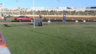 SPOOLINBOOSTS turbo ef falcon burnout at speedway city [upl. by Asor640]