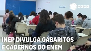 Inep divulga gabaritos e cadernos de provas do Enem [upl. by Dora912]