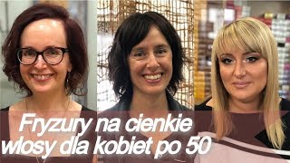 Fryzury ✨ na cienkie wlosy dla kobiet po 50  wlosy cienkie fryzury [upl. by Yrrot]