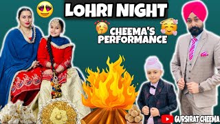 Lohri night  Cheema’s Family dance performance  gursiratcheema [upl. by Bard]