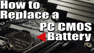 How to replace the CMOS Battery in a PC 5 minute fix [upl. by Sophronia200]