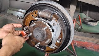 Replace the wheel cyilinder seals brake drumBrake system [upl. by Philander]