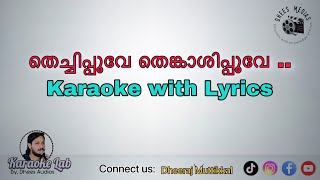 Thechipoove thenkashipoove Karaoke with Lyrics  Karaokelab by Dheesaudios [upl. by Obadias177]