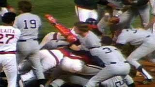 NYYCAL Melee erupts after plays at plate [upl. by Cecil954]