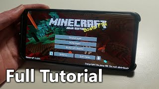 Minecraft Java on Android  Full MCinaBox Tutorial [upl. by Nimaynib516]