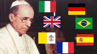 Pope Pius XII Speaking 7 Languages [upl. by Owens]