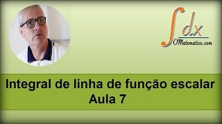 GRINGS  Integral de linha de função escalar  Aula 7 [upl. by Ytsud]