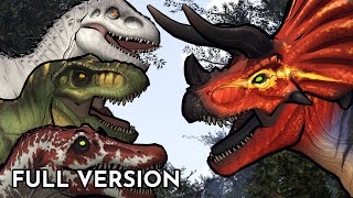 Ultimasaurus vs TRex Spinosaurus Indominus Rex  Animation Full Version [upl. by Inar]