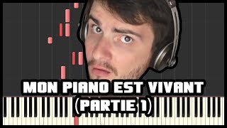 Amixem  Mon Piano est Vivant Partie 1 Tuto Piano Synthesia  Partition [upl. by Fiedler828]