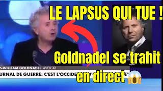 LE LAPSUS CHOC DE GOLDNADEL  quotIsraël commet le pire pogrom depuis la Shoahquot 😱 [upl. by Flori108]