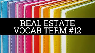 Daily Real Estate Vocab 12  Ownership in Severalty [upl. by Salamanca291]