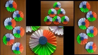 Republic day decoration for school bulletin boardindependence Day paper origami decoration idea [upl. by Roxi]